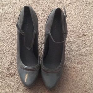 Size 10 Gray Platform Heels